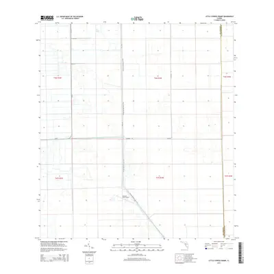 2015 Map of Little Cypress Swamp, 2015 Print