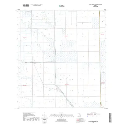 2018 Map of Little Cypress Swamp, 2018 Print