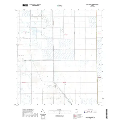 2021 Map of Little Cypress Swamp, 2021 Print