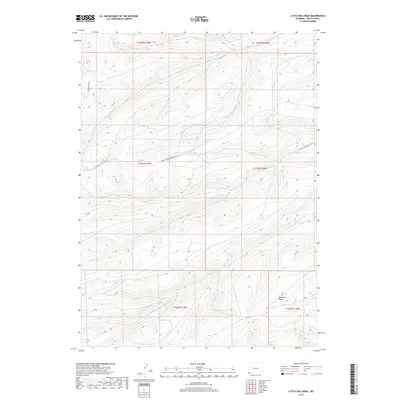2017 Map of Little Dee Creek, 2017 Print
