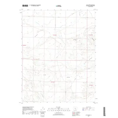 2019 Map of Little Dome, 2019 Print