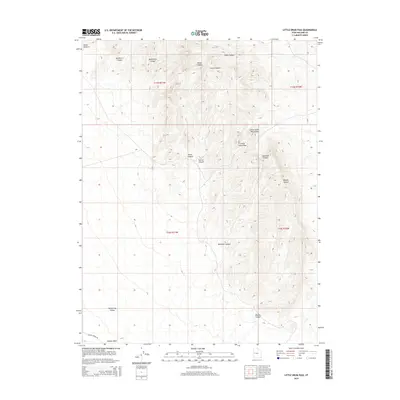 2014 Map of Little Drum Pass, 2014 Print