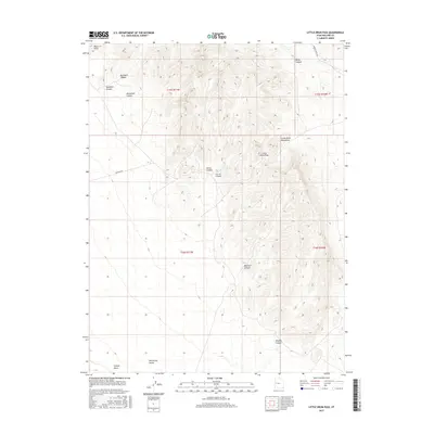 2017 Map of Little Drum Pass, 2017 Print