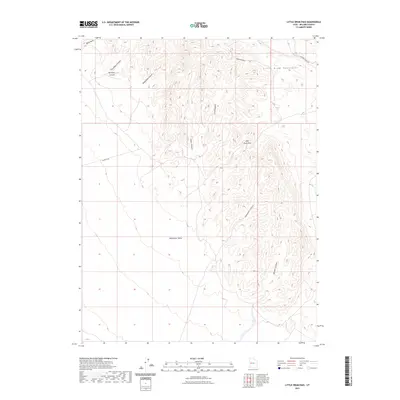 2023 Map of Little Drum Pass, 2023 Print