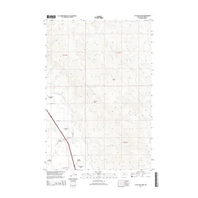 2014 Map of Little Dry Creek, 2014 Print