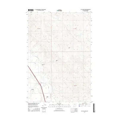 2017 Map of Little Dry Creek, 2017 Print