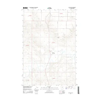 2015 Map of Little Eagle, 2015 Print