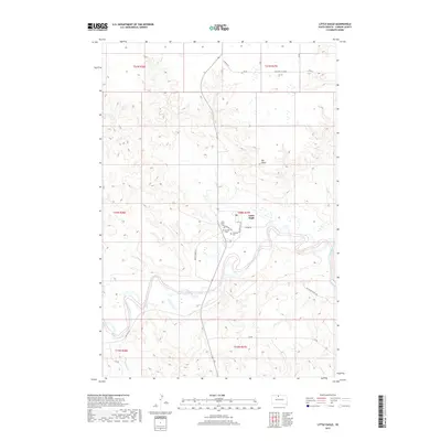2017 Map of Little Eagle, 2017 Print