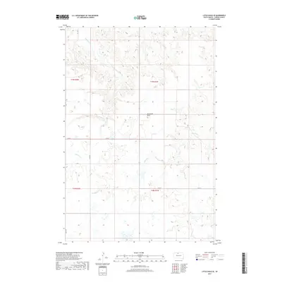 2017 Map of Little Eagle SE, 2017 Print