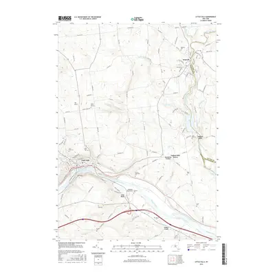 2016 Map of Little Falls, 2016 Print