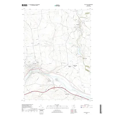 2019 Map of Little Falls, 2019 Print