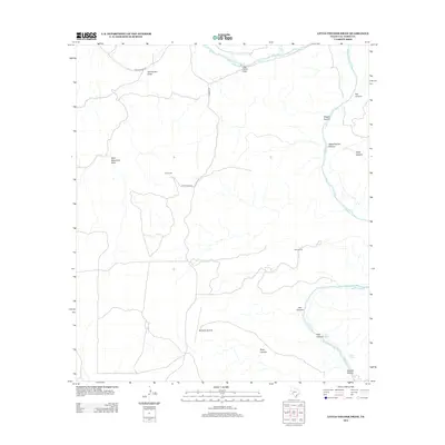 2012 Map of Little Fielder Draw, 2012 Print