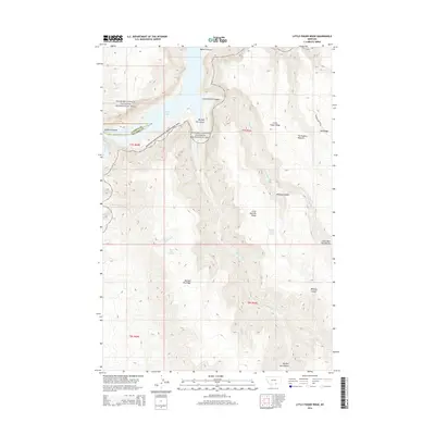 2014 Map of Little Finger Ridge, 2014 Print