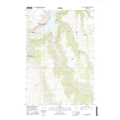 2017 Map of Little Finger Ridge, 2017 Print