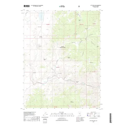 2018 Map of Little Fish Lake, 2018 Print