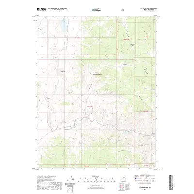 2021 Map of Little Fish Lake, 2021 Print