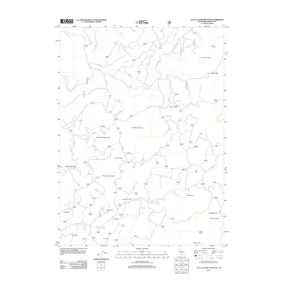 2012 Map of Little Glass Mountain, 2012 Print