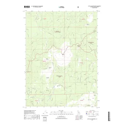 2018 Map of Little Glass Mountain, 2018 Print