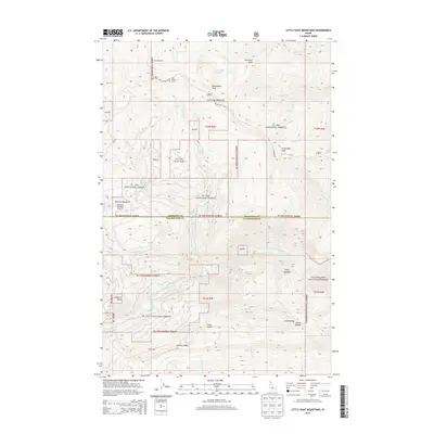 2013 Map of Little Goat Mountains, 2013 Print