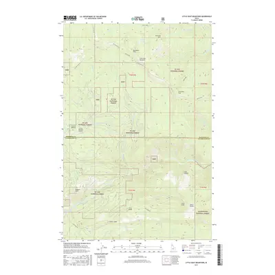 2017 Map of Little Goat Mountains, 2017 Print