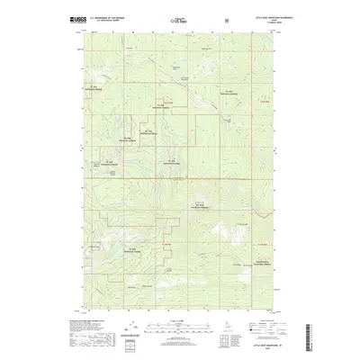 2020 Map of Little Goat Mountains, 2020 Print