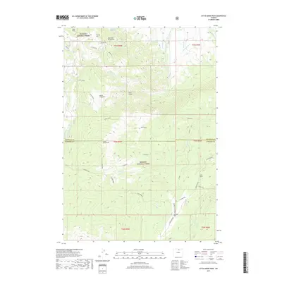 2017 Map of Little Goose Peak, 2017 Print
