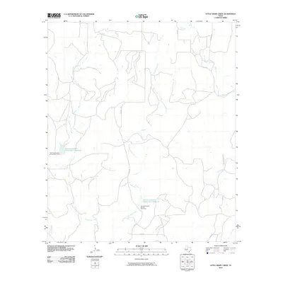 2010 Map of Little Grape Creek, 2010 Print