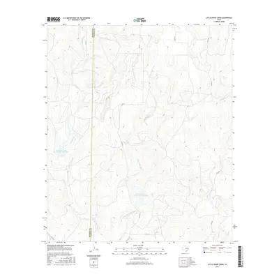 2016 Map of Little Grape Creek, 2016 Print