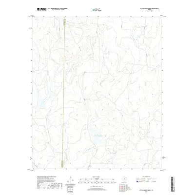 2019 Map of Little Grape Creek, 2019 Print