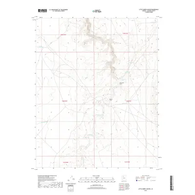 2018 Map of Little Harpo Canyon, 2018 Print