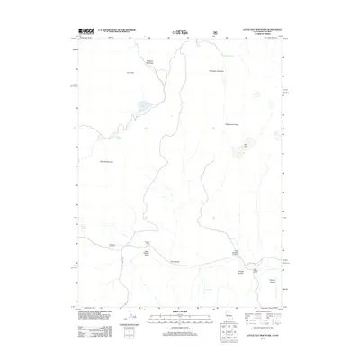 2012 Map of Little Hat Mountain, 2012 Print
