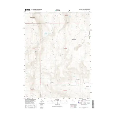 2015 Map of Little Hat Mountain, 2015 Print