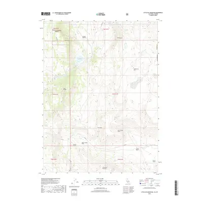 2018 Map of Little Hat Mountain, 2018 Print