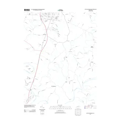 2013 Map of Little Hickman, 2013 Print