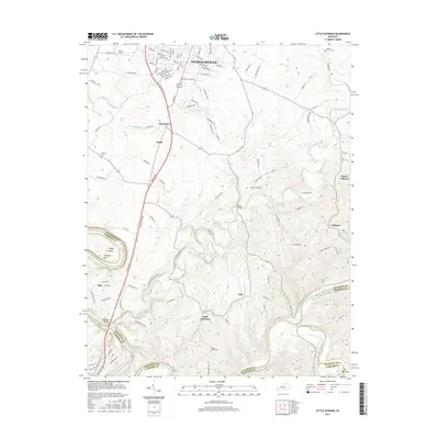 2016 Map of Little Hickman, 2016 Print