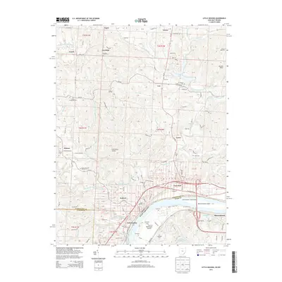 2013 Map of Little Hocking, 2013 Print