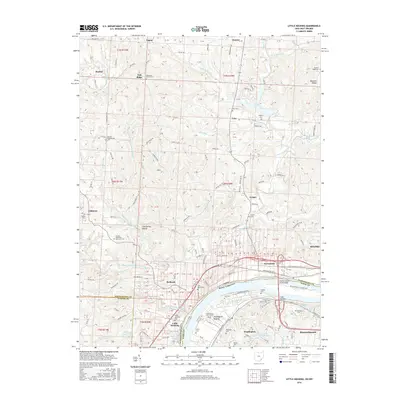 2016 Map of Little Hocking, 2016 Print
