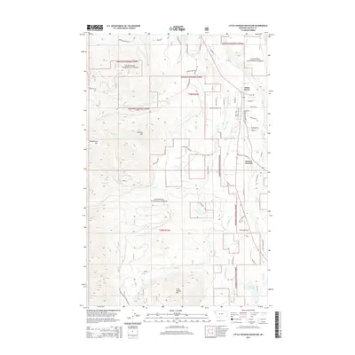 2014 Map of Little Hoodoo Mountain, 2014 Print