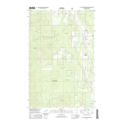 2017 Map of Little Hoodoo Mountain, 2017 Print