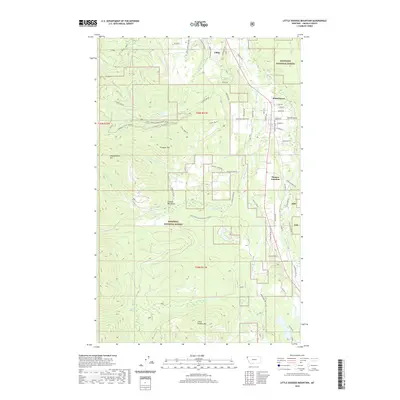 2020 Map of Little Hoodoo Mountain, 2020 Print