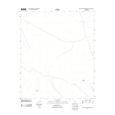 2011 Map of Little Horn Mountains NE, 2011 Print