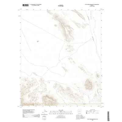 2026 Map of Little Horn Mountains NE, 2026 Print