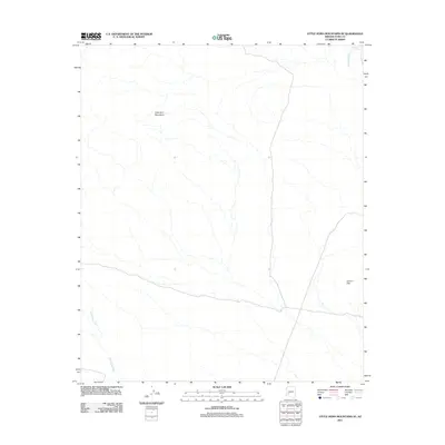 2011 Map of Little Horn Mountains SE, 2011 Print