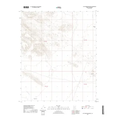 2018 Map of Little Horn Mountains SE, 2018 Print