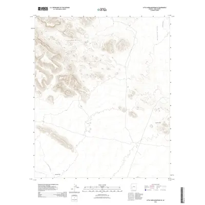 2026 Map of Little Horn Mountains SE, 2026 Print