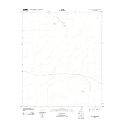 2011 Map of Little Horn Peak, 2011 Print