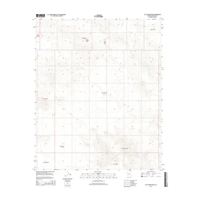 2014 Map of Little Horn Peak, 2014 Print