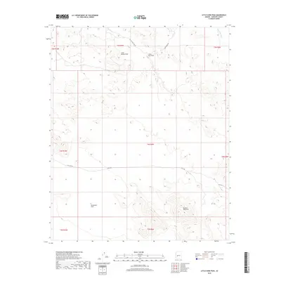 2018 Map of Little Horn Peak, 2018 Print