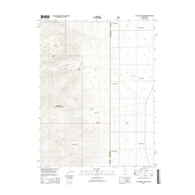 2014 Map of Little Horse Canyon, 2014 Print