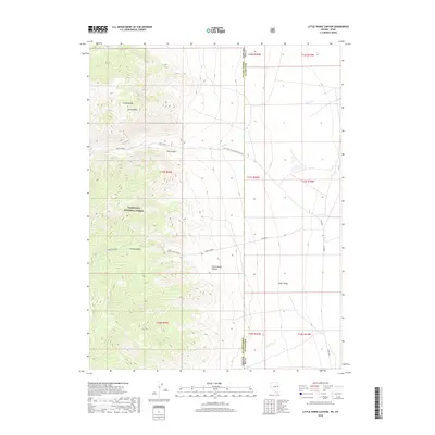 2018 Map of Little Horse Canyon, 2018 Print